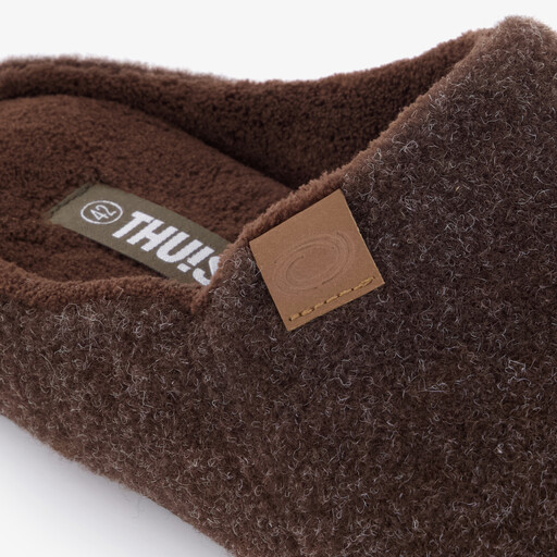 Heren instap pantoffels bruin
