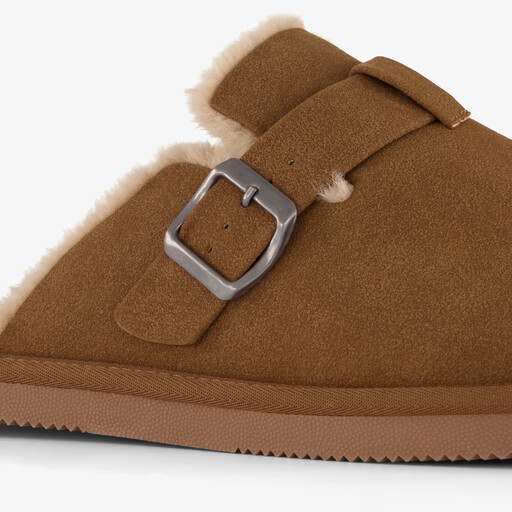 Heren instap pantoffels bruin