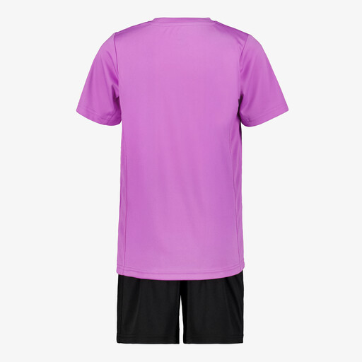 Tweedelige meisjes sport set paars zwart
