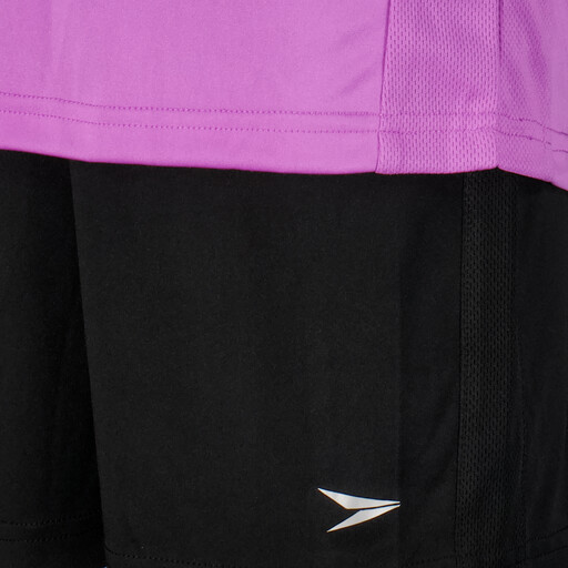 Tweedelige meisjes sport set paars zwart