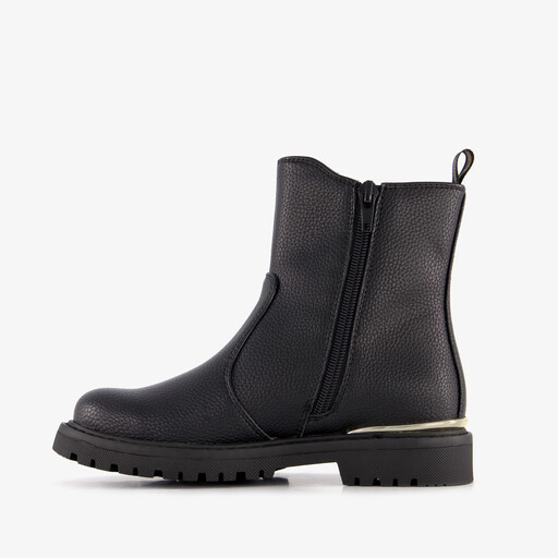 Meisjes Chelsea boots met studs zwart