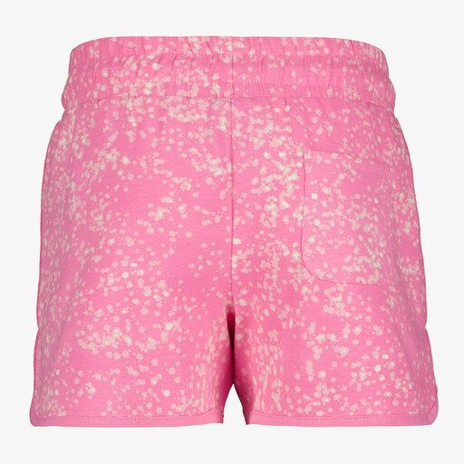Meisjes sweatshort met print roze
