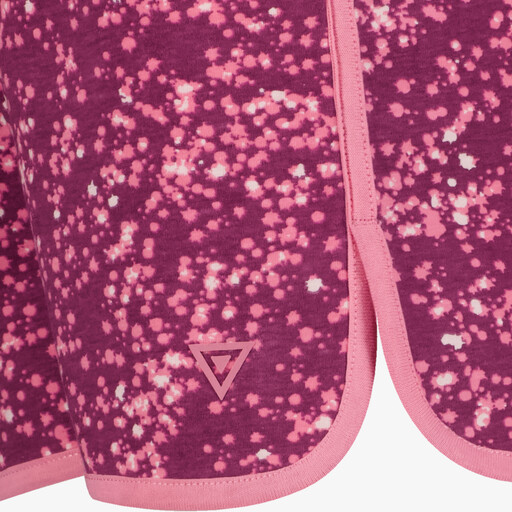 Meisjes sweatshort met print paars