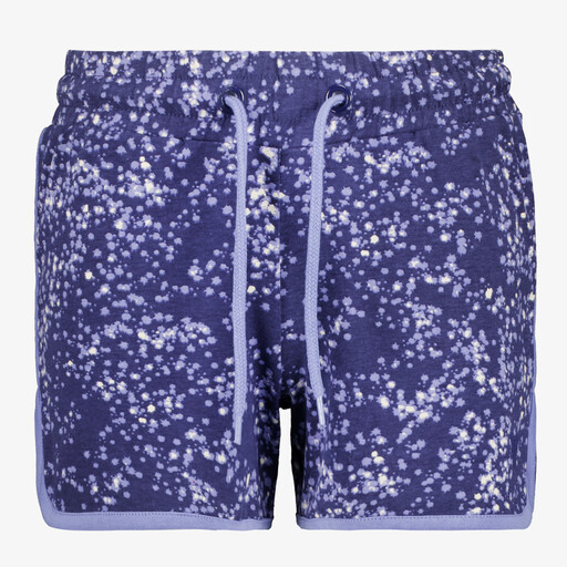 Meisjes sweatshort met print blauw