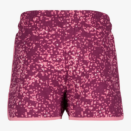 Meisjes sweatshort met print paars