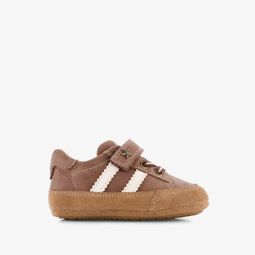 Leren babyschoenen bruin