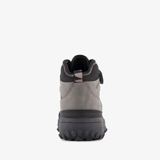 Hoge jongens sneakers zwart grijs