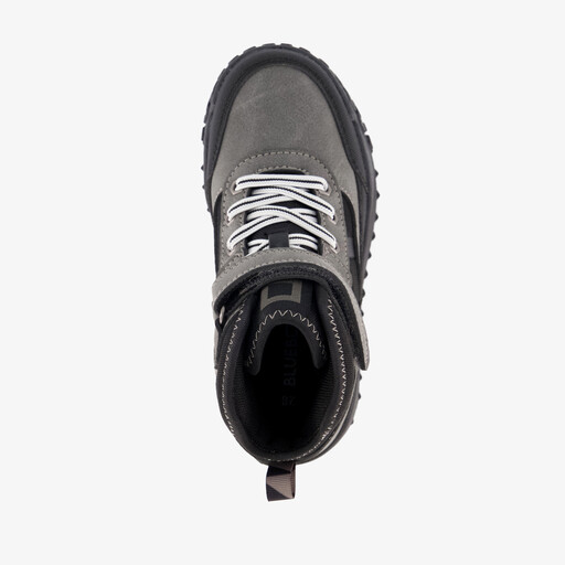 Hoge jongens sneakers zwart grijs