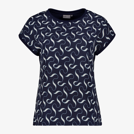 Dames T-shirt met print blauw