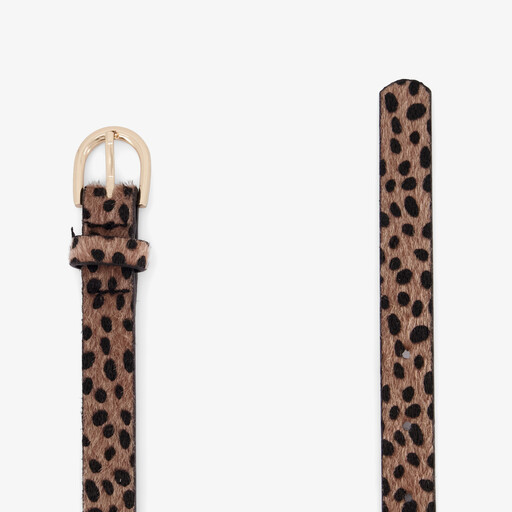Meisjes riem bruin zwart