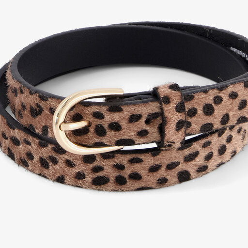 Meisjes riem bruin zwart