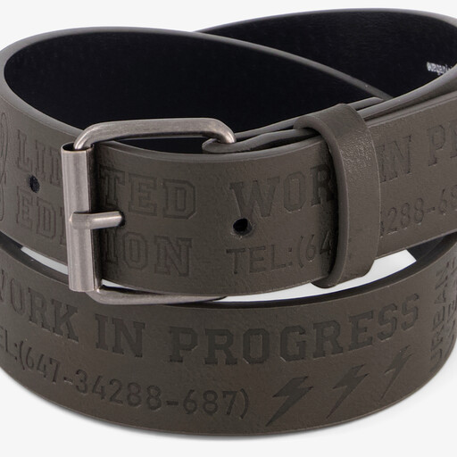 Jongens riem grijs