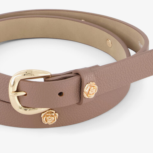 Dames riem taupe