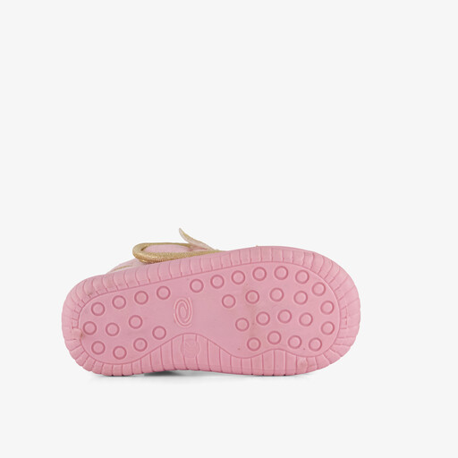 Meisjes pantoffels met eenhoorn roze goud