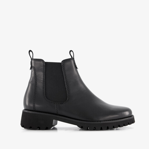 Leren dames Chelsea boots bruin