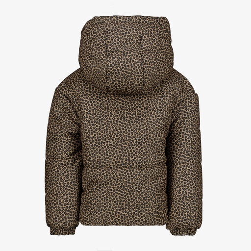 Meisjes winterjas met capuchon bruin