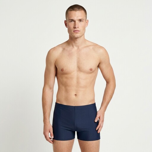 Heren zwembroek donkerblauw