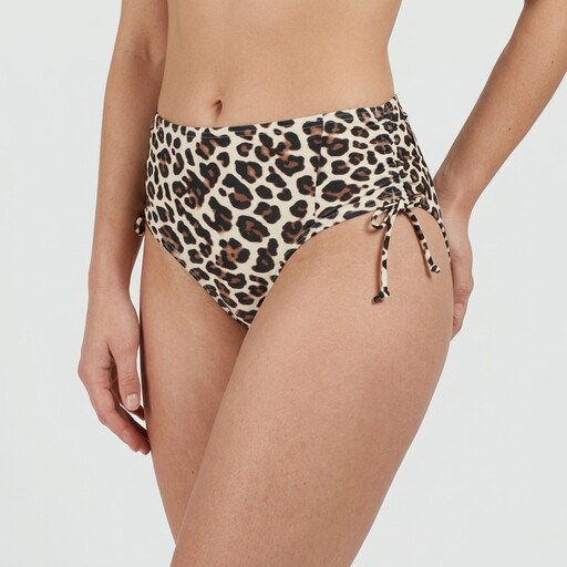 Dames hipster bikinibroekje met panterprint