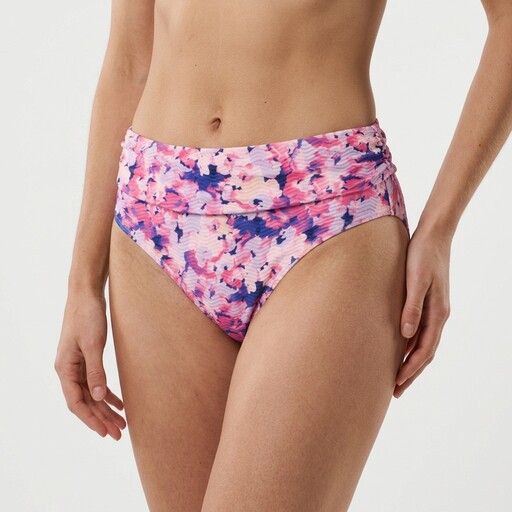 Dames overslag bikinibroekje bloemenprint
