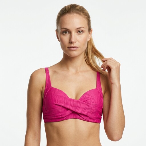 Voorgevormde dames bikinitop roze