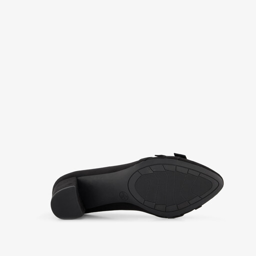 Dames pumps met H-leest zwart
