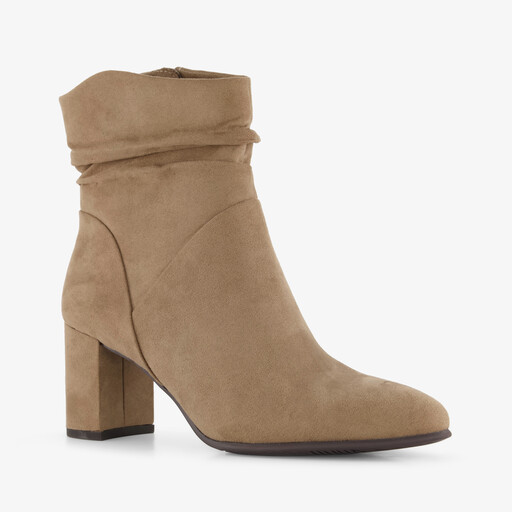 Marco Tozzi dames enkellaarsjes met hak beige