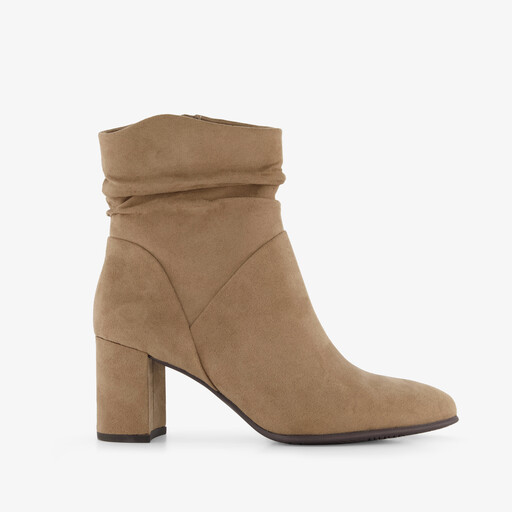Marco Tozzi dames enkellaarsjes met hak beige