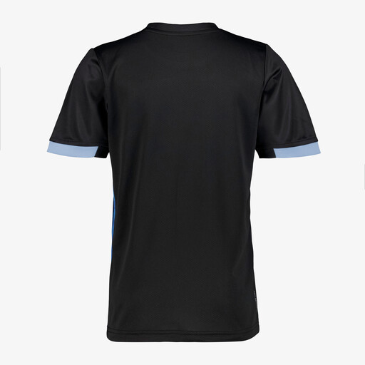 Dry kinder voetbal T-shirt zwart blauw