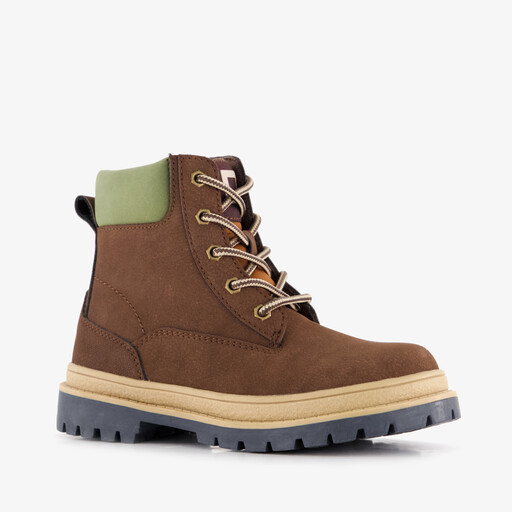 Jongens veterboots donkerbruin