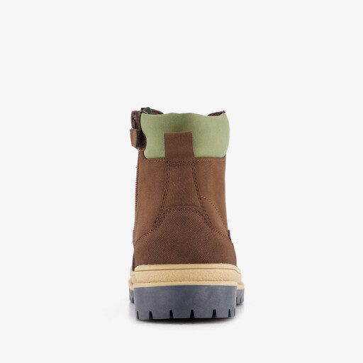 Jongens veterboots donkerbruin