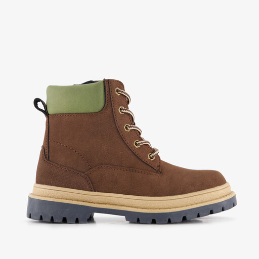 Jongens veterboots donkerbruin