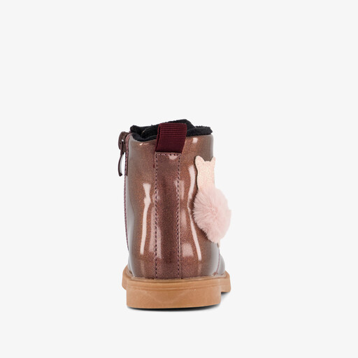 Meisjes veterboots met glitters en kat