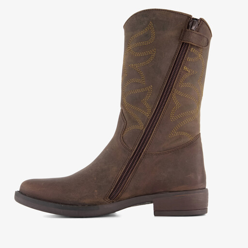 Leren cowboylaarzen meisjes bruin