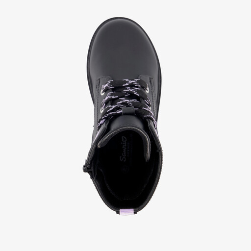 Meisjes veterboots met Kuromi opdruk zwart