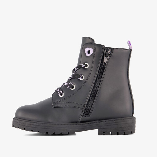 Meisjes veterboots met Kuromi opdruk zwart
