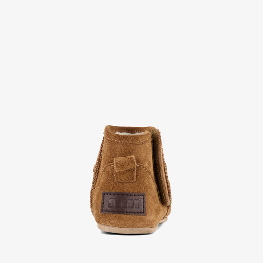Suede babyschoenen bruin