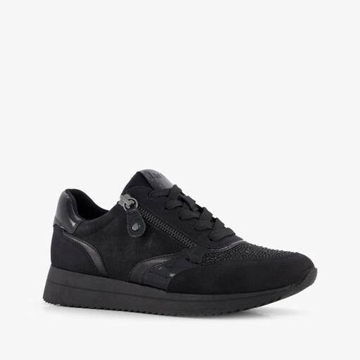 Dames sneakers met H leest zwart