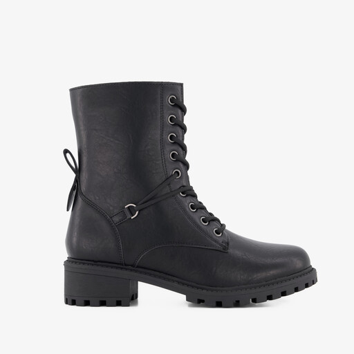Dames veterboots zwart