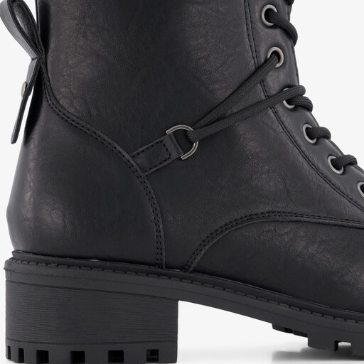 Dames veterboots zwart