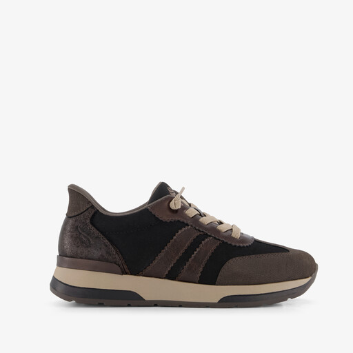 Dames sneakers met H leest bruin
