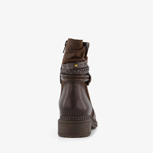 Dames boots met H leest bruin