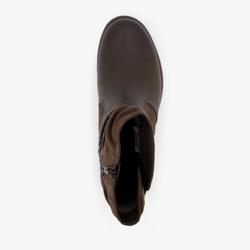 Dames boots met H leest bruin