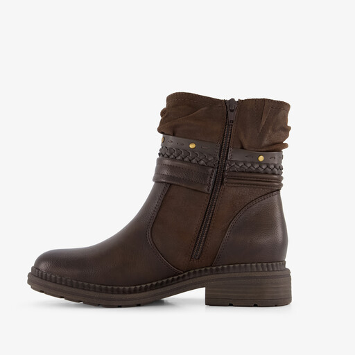 Dames boots met H leest bruin