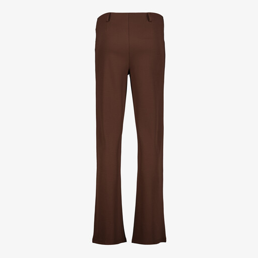 Dames pantalon met pinstripe bruin