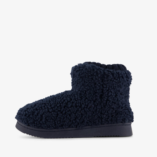 Gevoerde kinder teddy pantoffels met game opdruk