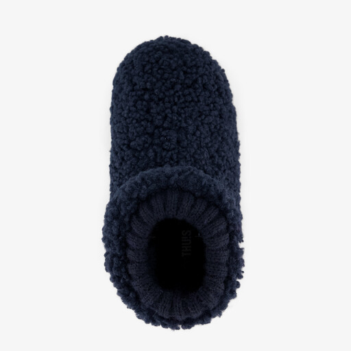 Gevoerde kinder teddy pantoffels met game opdruk