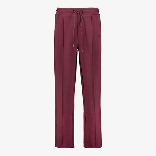 Wide leg dames trainingsbroek bordeaurood