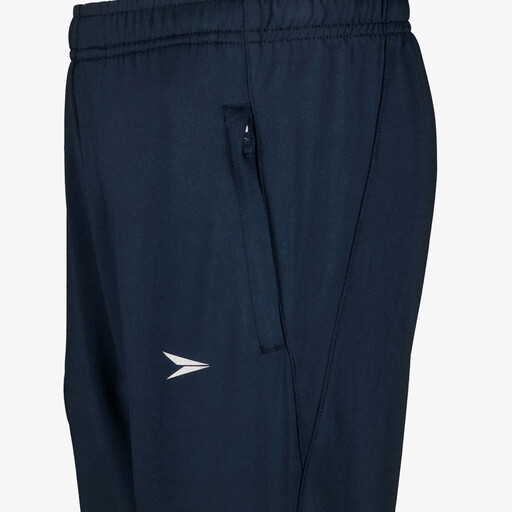 Kinder trainingsbroek blauw zilver