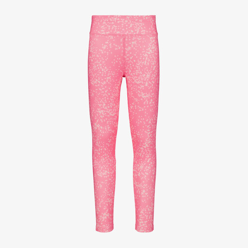 Meisjes sportlegging met print roze