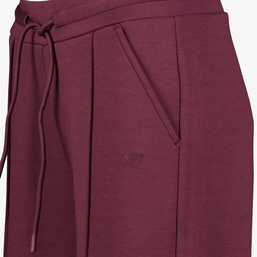 Wide leg dames trainingsbroek bordeaurood